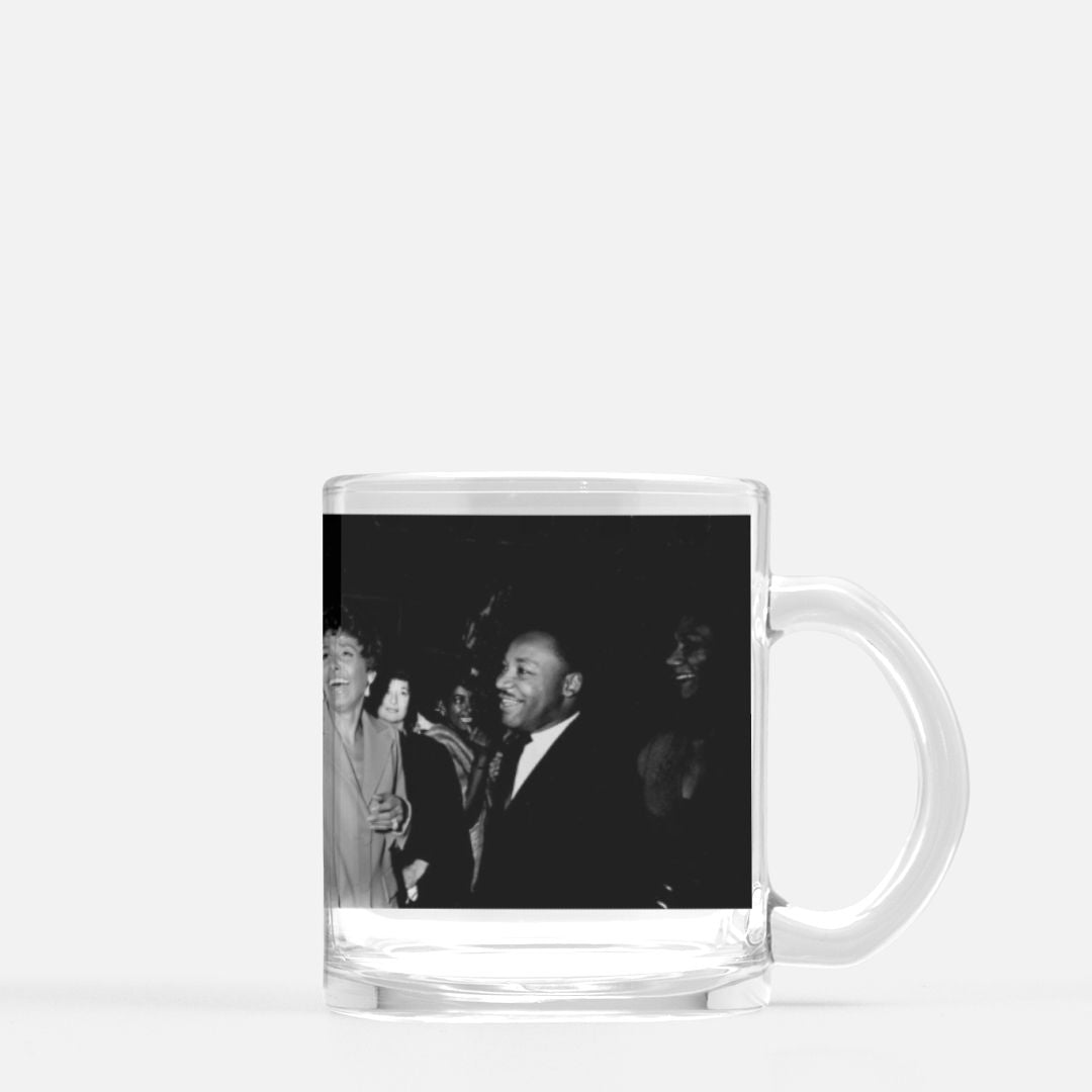 Martin Luther King and Lena Horne Glass Mug Glass