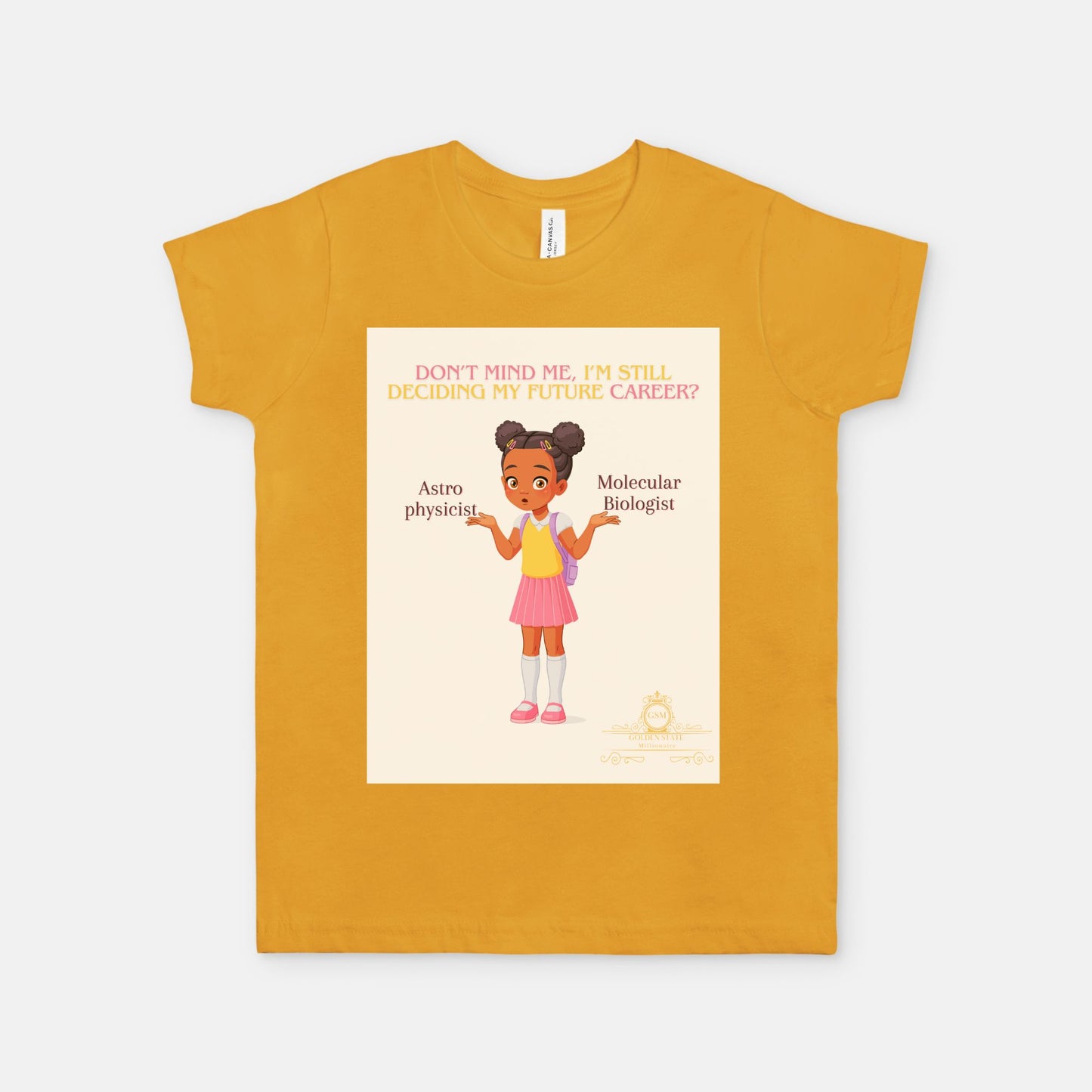 Kids African American Girl's Jersey Short Sleeve Tee