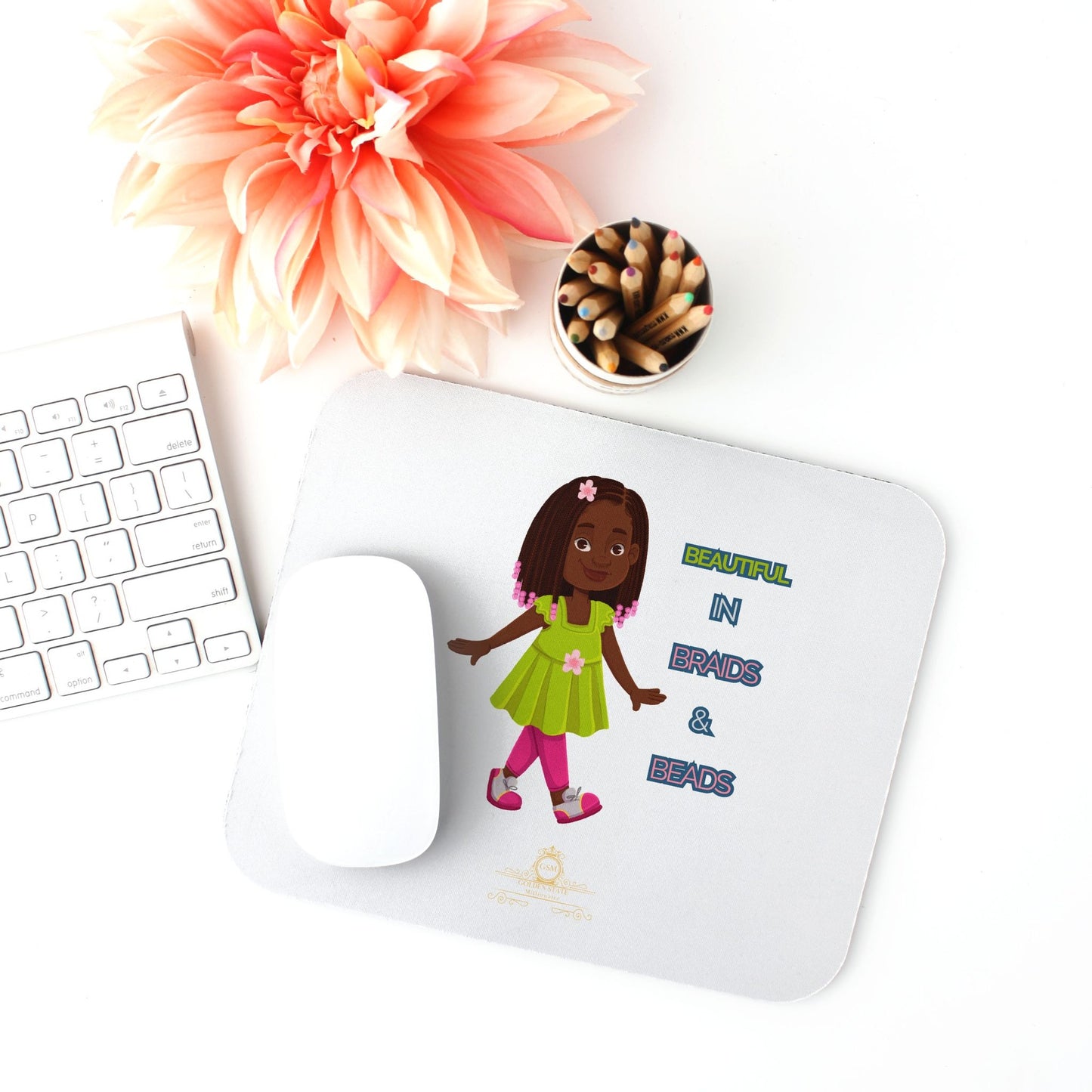Kids, Braids & Beads Mouse Pad (Rectangle)