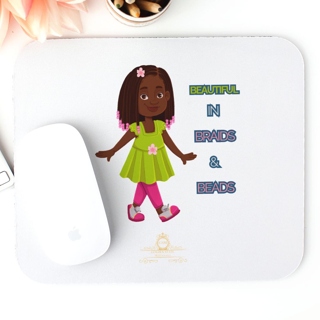 Kids, Braids & Beads Mouse Pad (Rectangle)