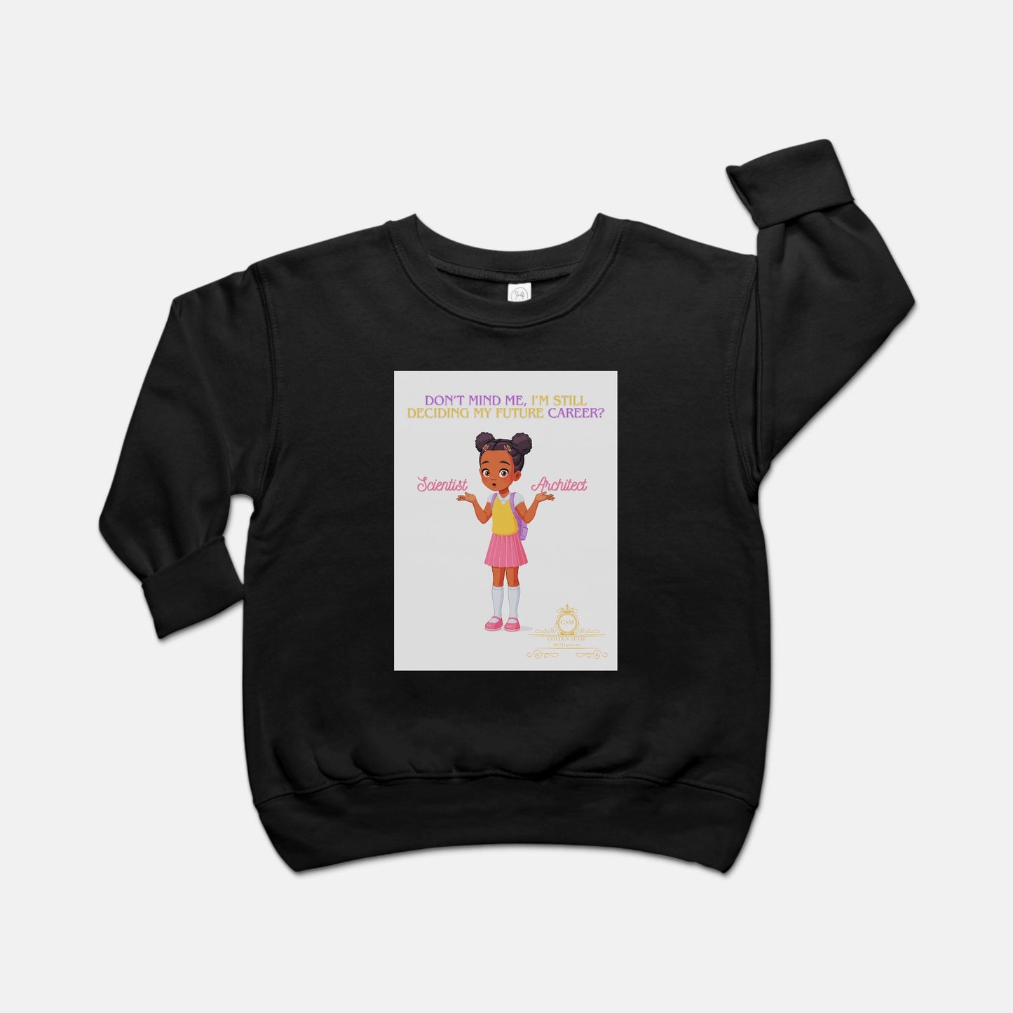 Kids African American Toddler Crew Neck Sweatshirt - 3317