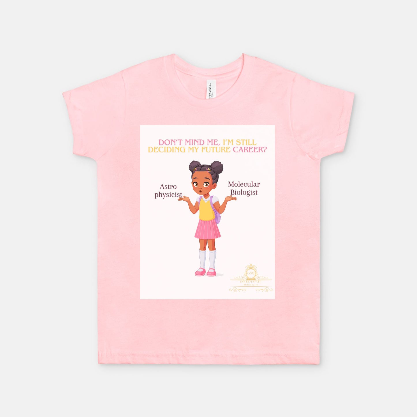 Kids African American Girl's Jersey Short Sleeve Tee